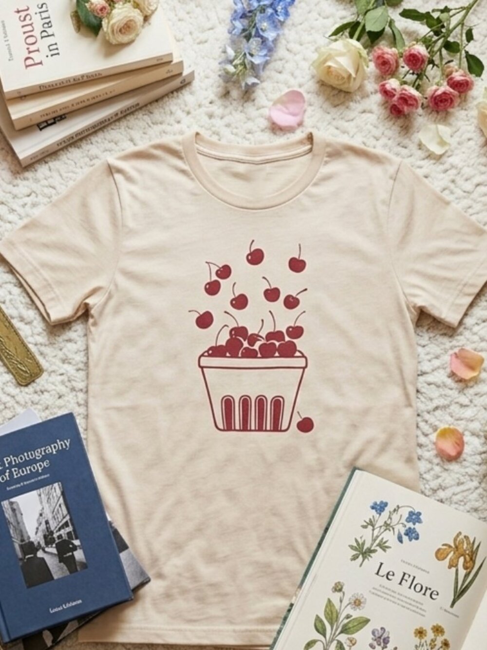 Cherry Shirt | Fruit T-Shirt | Food Shirt | Screen Printed Tee